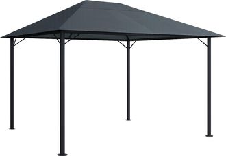 Quick-Star Quick-star - Metall Garten Pavillon Nizza 3x4m Grau Ral 7012