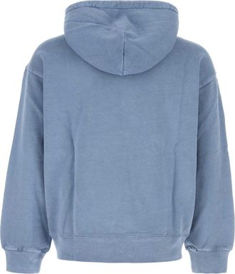 Carhartt Work in Progress Mens Hooded Nelson Sweatshirt Blue Cotton Sweater