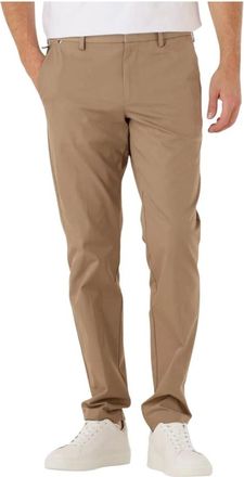 HUGO BOSS Heren, Broeken, Bruin, Maat: XL Katoen