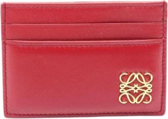 Loewe Pre-owned Wallets, female, Red, Size: ONE SIZE Pre-owned Leather Wallet