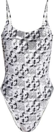 Tory Burch White Animal Print Swimwear