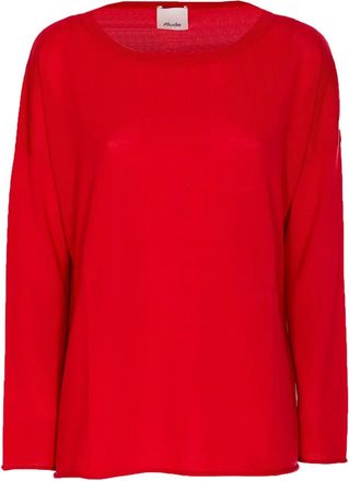 Allude Trui met lange mouwen - Rood