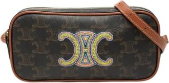 Celine Pre-owned Vintage Shoulder Bag - Dames - Vintage Schoudertas - Bruin - ONE Size - Leer - Vintage
