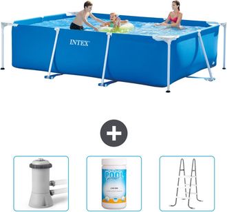 Intex Piscina Con Estructura Rectangular - 300x200x75 Cm - 6-piezas Scb84