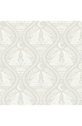 WallPops Cream Moon Rabbit Peel Stick Wallpaper in Off-White at Nordstrom Rack