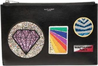 Saint Laurent Pre-owned Clutches, female, Black, Size: ONE SIZE Pre-owned Vintage Clutch