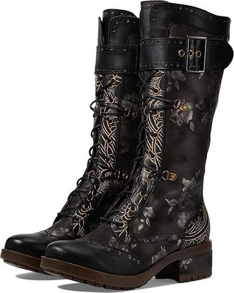 L'Artiste by Spring Step Kisha-Boss Womens Boots Black : EU 35 (US Womens 5) M, Leather/Rubber