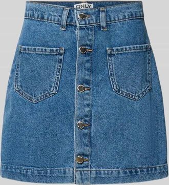 Only Schmaler Jeansrock aus reiner Baumwolle Modell AMAZING in Jeansblau, Gr&ouml;&szlig;e XL