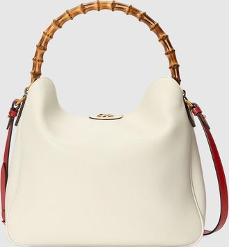 Gucci Diana Large Shoulder Bag, White, Leather