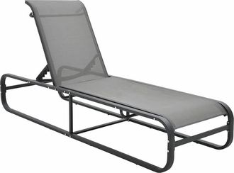 vidaXL Tumbona De Aluminio Y Textilene Vidaxl