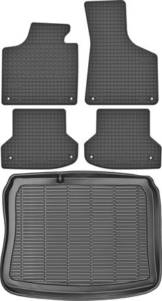 OEM Juego De Alfombrillas De Goma Para Audi A3 Ii 8p Sportback (2003-2013) + Alfombrilla Para El Maletero