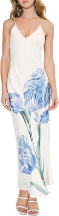 Adelyn Rae Corinne Floral Print Slipdress in Off White at Nordstrom, Size X-Small