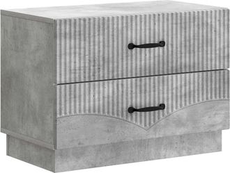 vidaXL Armario De Noche Gris Hormig&oacute;n 62 X 34,5 X 44,5 Cm Vidaxl