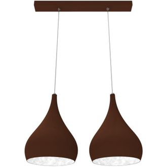 Lumicom Calice L&aacute;mpara De Techo Lineal X 2 Bicolor Mate