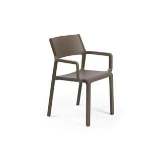 Nardi Sedia con Braccioli Trill da Esterno in Fiberglass - Tabacco