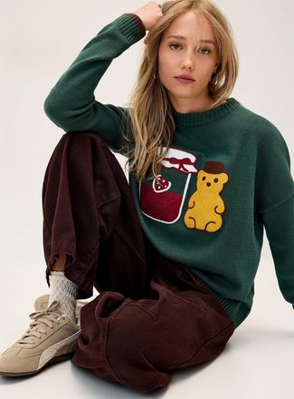 Twik Womens Playful embroidery sweater