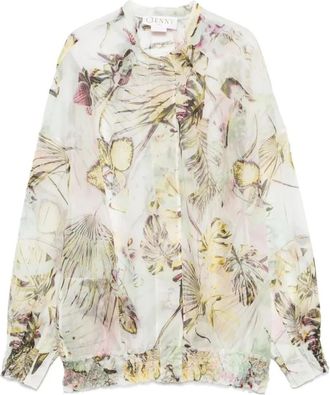 Genny Jungle Flower Curl Jacket - Dames - Overhemden - Veelkleurig - S - Overhemden
