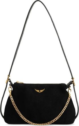 Zadig&Voltaire Jim Mini Suede Bag - Dames - Schoudertassen - Zwart - ONE Size - Katoen - Tassen