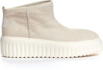 Hogan Light Beige Suede Low Boot