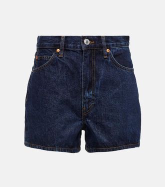 Re/Done Shorts Midi di jeans a vita alta