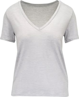 Majestic Filatures T-shirt con scollo a V - Grigio
