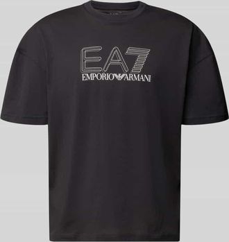 Emporio Armani T-Shirt mit Logo und Rundhalsausschnitt in Black, Gr&ouml;&szlig;e XXXL