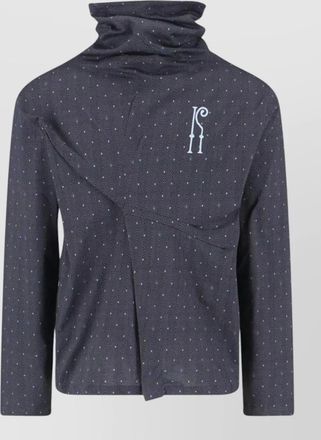 Kiko Kostadinov high collar asymmetric geometric pattern jacket