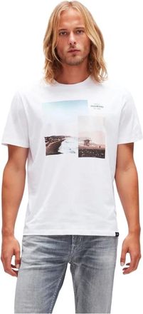7 For All Mankind T-shirt grafica Beach - - Tops - Uomo - Bianco - S