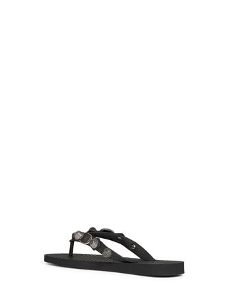 Balenciaga Cagole Thong Sandal - Black