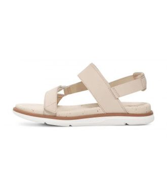 Teva Womens Teva Madera 1152570 Sandals Beige Leather Open Toe Slingback HAWK1424