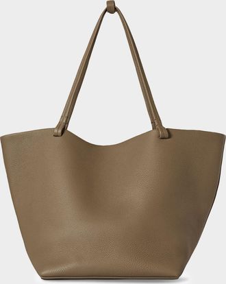 The Row Park Tote Three in Lux Grained Calfskin