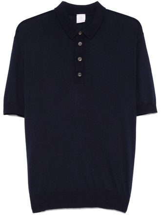 Eleventy knitted polo shirt - men - Cashmere/Cotton - S - Blue