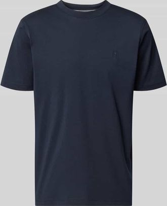 Lerros T-Shirt mit Rundhalsausschnitt und Logo-Print in Graphit, Gr&ouml;&szlig;e XXXL