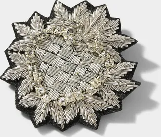 Le 31 Mens Decorative embroidered brooch