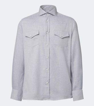 Brunello Cucinelli Camicia in misto cotone
