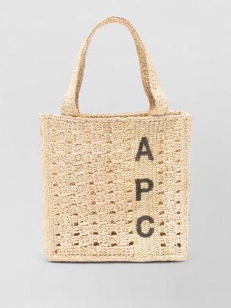A.P.C. june small woven beach tote bag