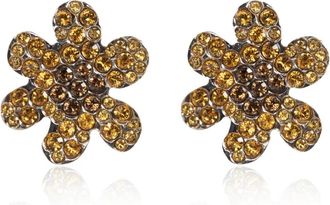 Marni Daisy Oorbellen - Dames - Oorbellen - Grijs - ONE Size - Leer - Accessoires