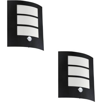 Loops 2 PACK Sleek Black Wall Light for Indoor Space - Stylish Illumination
