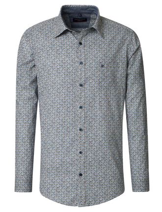 Casamoda Casa Moda overhemd blauw 100% katoen Casual Fit