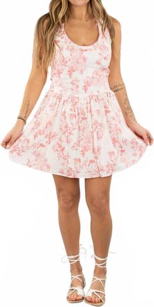 Olivaceous Lysandra Floral Mini Dress In Pink