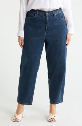 Eileen Fisher Ankle Lantern Jeans in Deep Indigo at Nordstrom, Size 1X