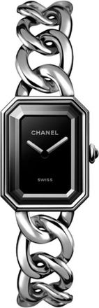 Chanel Premi&egrave;re Gourmette Quartz Horloge - Dames - Horloges - Zwart - ONE Size - Accessoires