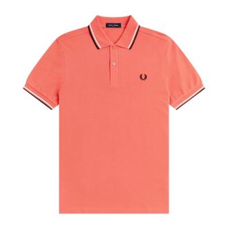 Fred Perry Polo Shirts, male, Pink, Size: M M3600 Polo