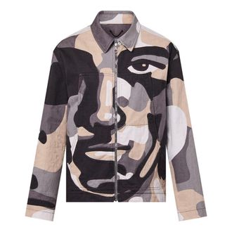 Louis Vuitton Patchworked Portrait Denim Jacket Multi-Color 1ABYMP
