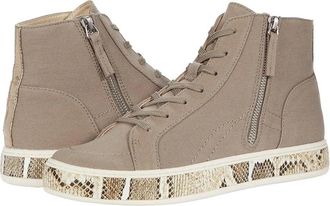 Dolce Vita Loreli Sneakers Olive Canvas Side Zip Casual Shoes ZAP729