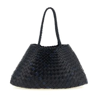 Dragon Diffusion Gevlochten Leren Tote Bag - Dames - Tassen - Blauw - Maat: ONE Size Leer