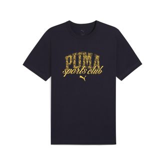 Puma T-Shirt PUMA CLASS GRAPHIC TEE, Herren, Gr. XL, blau (new navy), Jersey, Obermaterial: 100% Baumwolle, bedruckt, regular fit normal, Rundhals, Shirts 