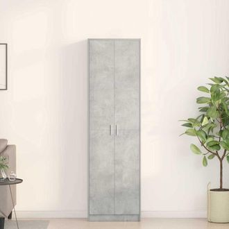 vidaXL Guardaroba Grigio Cemento 55 X 25 X 189 Cm Legno Multistrato - Vidaxl