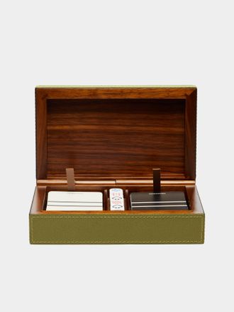 Giobagnara Leather Royal Dice and Playing Cards Set