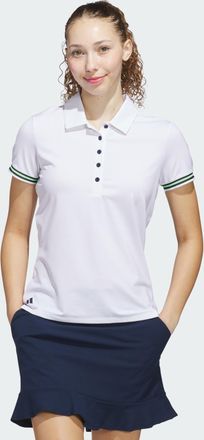 adidas adidas Performance Womens Ultimate365 Short Sleeve Polo Shirt - White - Size Medium